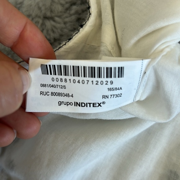 Zara Embroidered Beaded Crop Top S - Picture 12 of 14